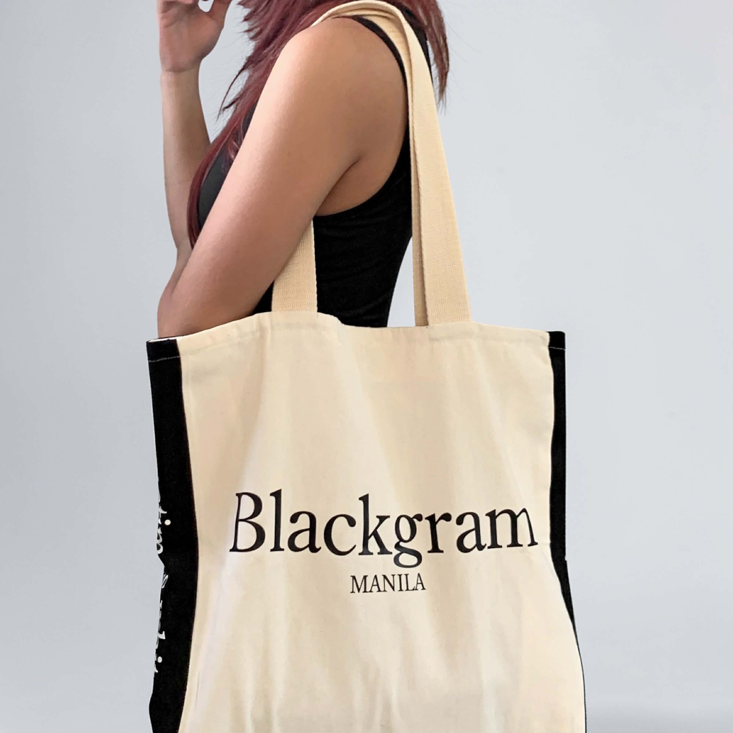 Blackgram Open Top Canvas Tote Bag Classic Print