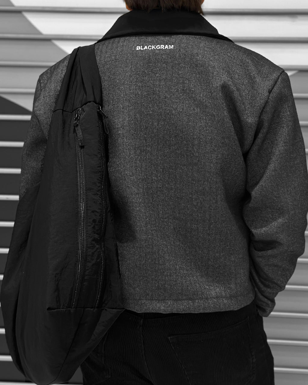 Blackgram Zippered Herringbone Jacket