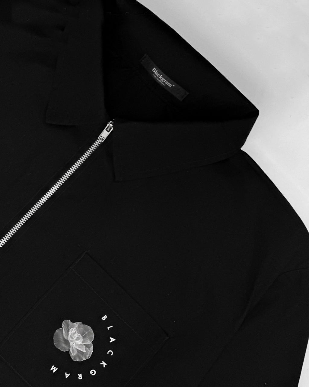 Blackgram Zippered Long Sleeve - Moon Print