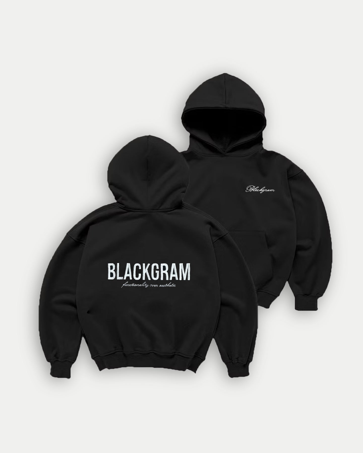 Boxy Cropped Hoodie Signature Embroidered Logo