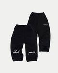 Embroidered Script Wide Leg Sweatpants