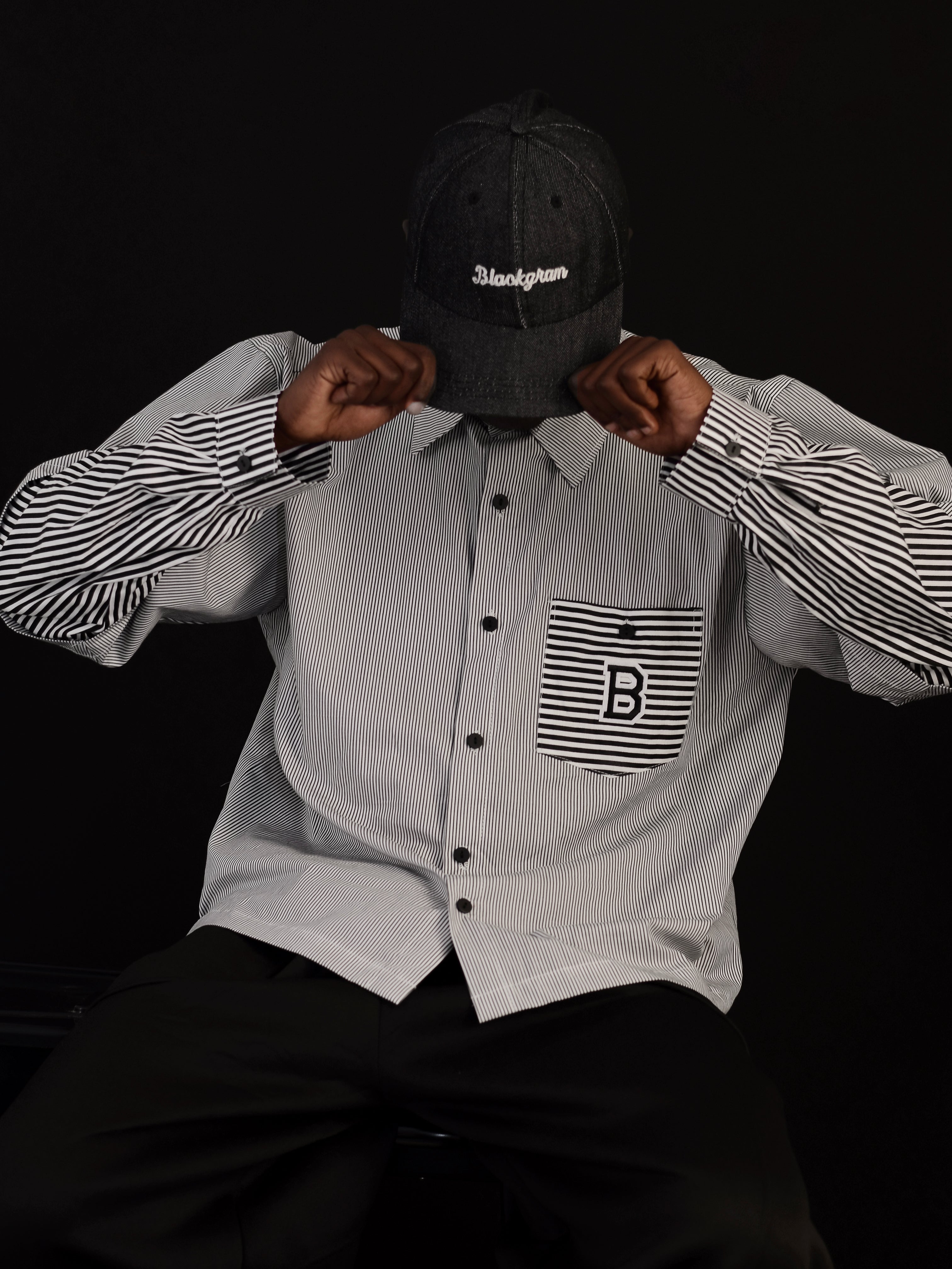 Blackgram Striped Button Down Double Sleeve