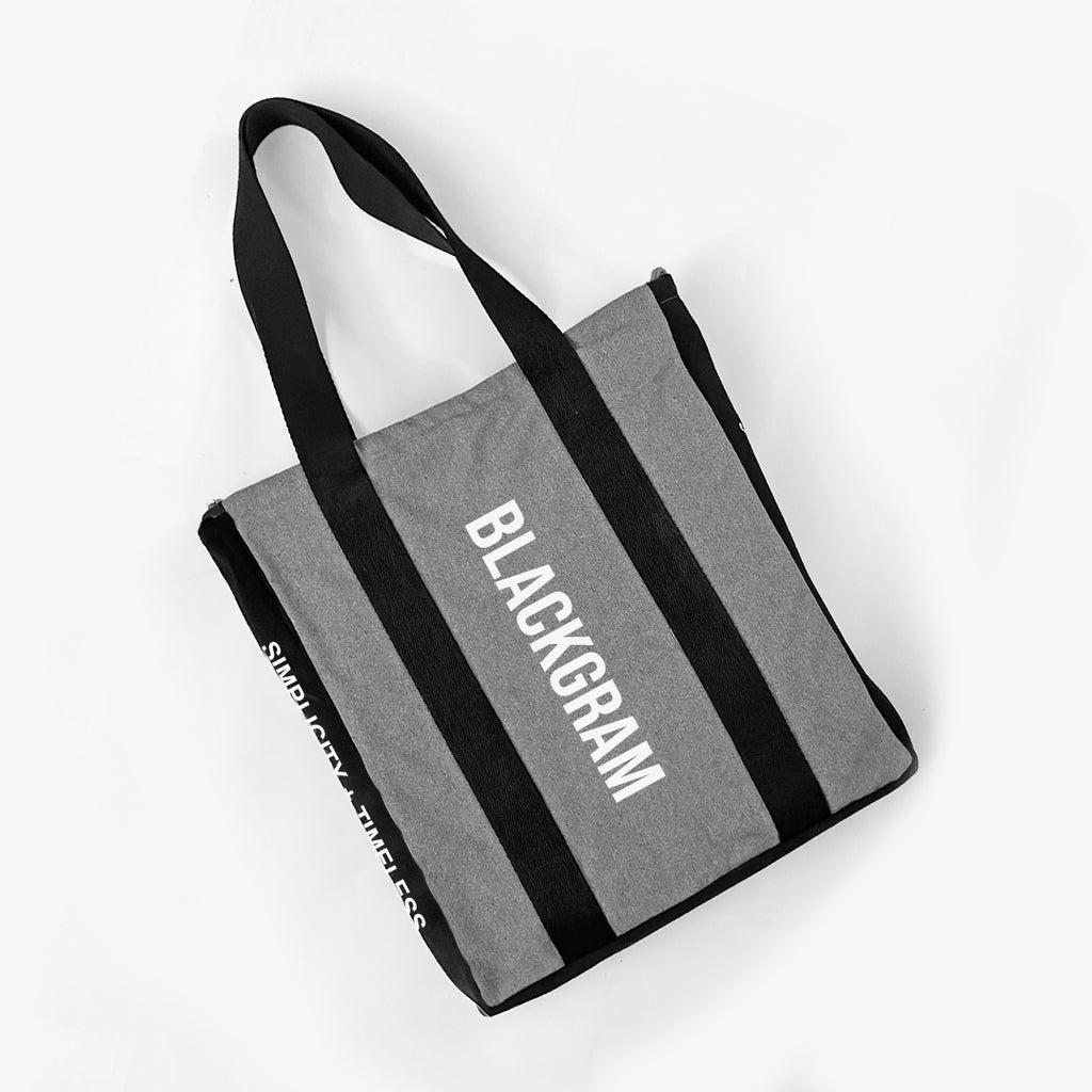 Zippered Tote Bag - Bold Print