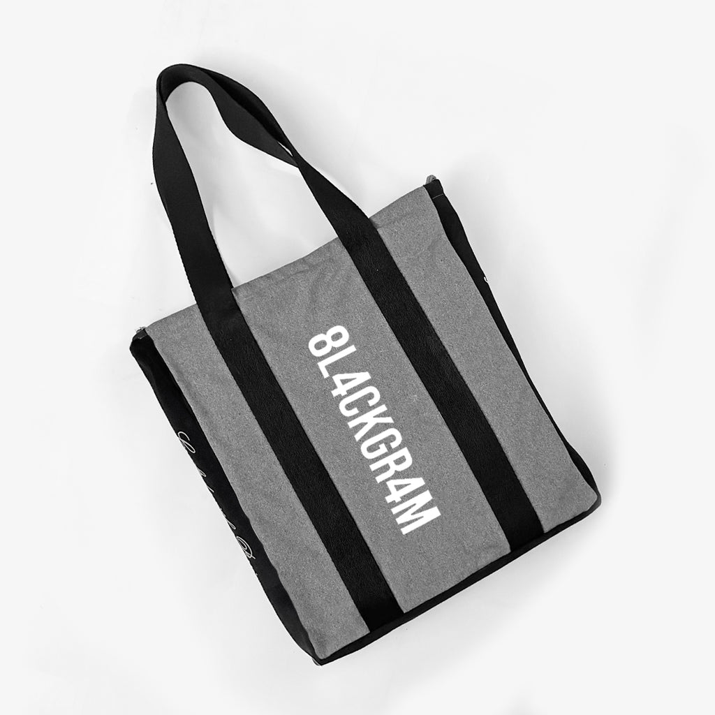 Zippered Tote Bag - Alphanumeric
