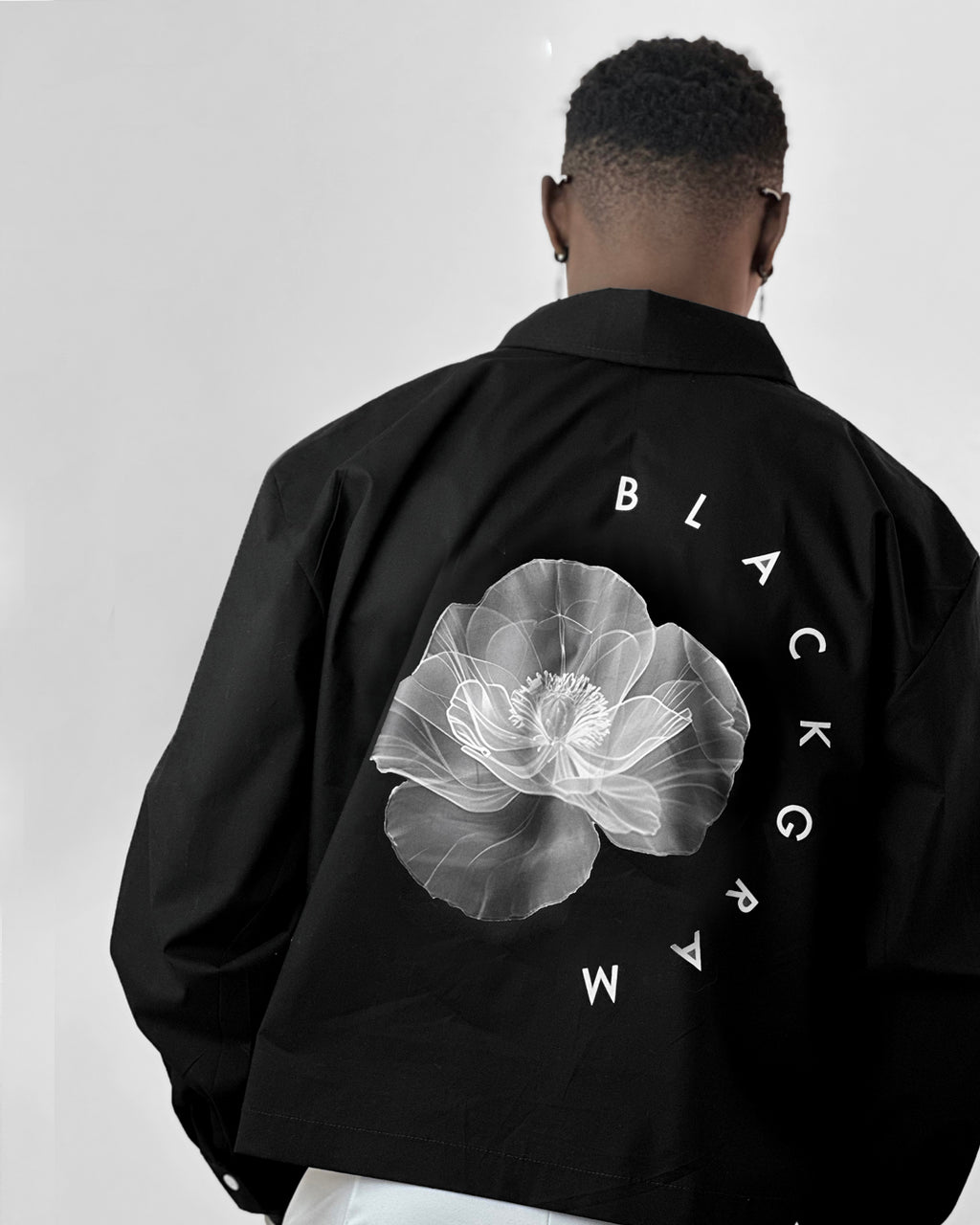 Blackgram Zippered Long Sleeve - Moon Print