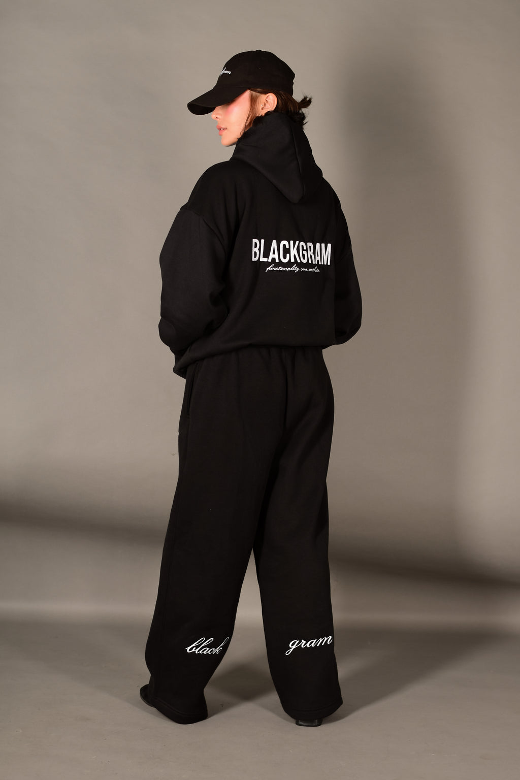 Boxy Cropped Hoodie Signature Embroidered Logo
