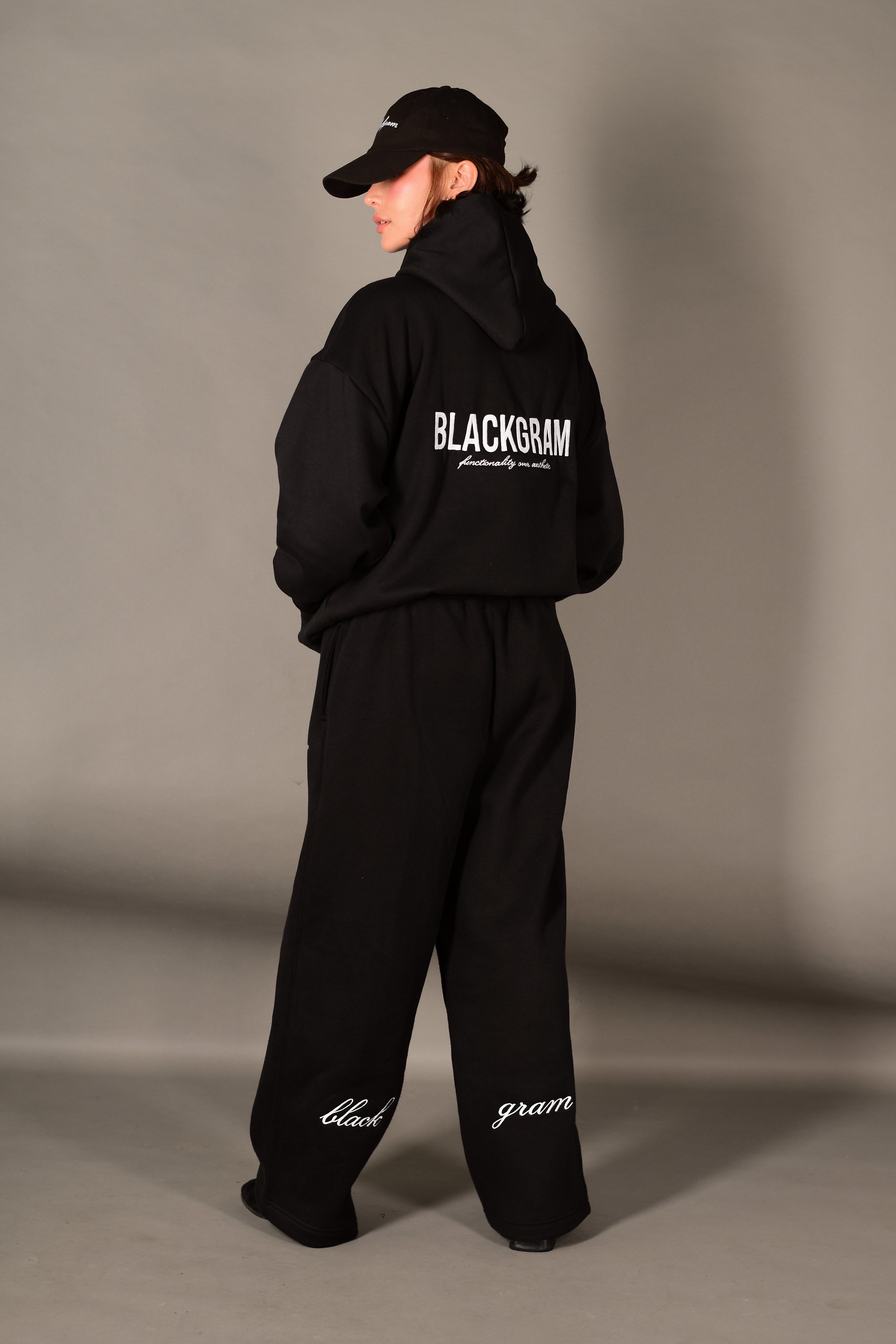 Boxy Cropped Hoodie Signature Embroidered Logo