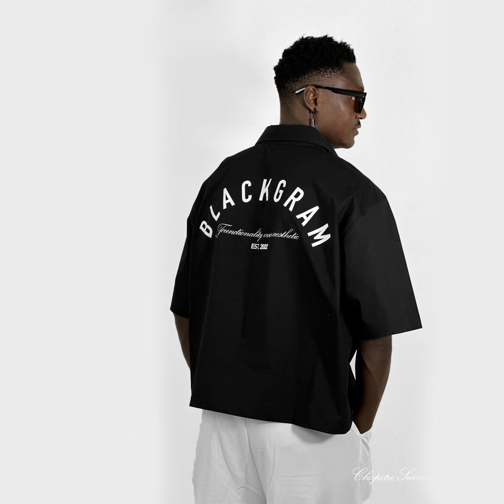 Utility Boxy Cropped Work Shirt Classic