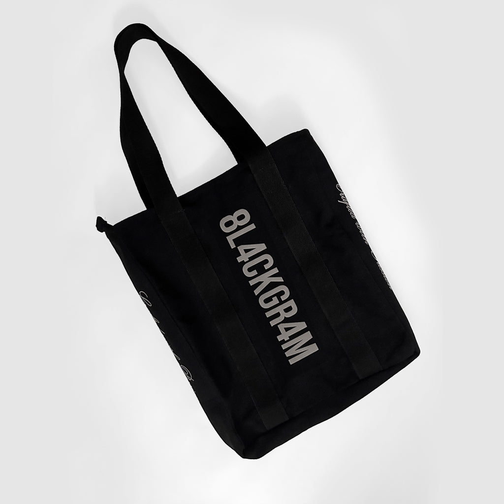 Zippered Tote Bag - Alphanumeric