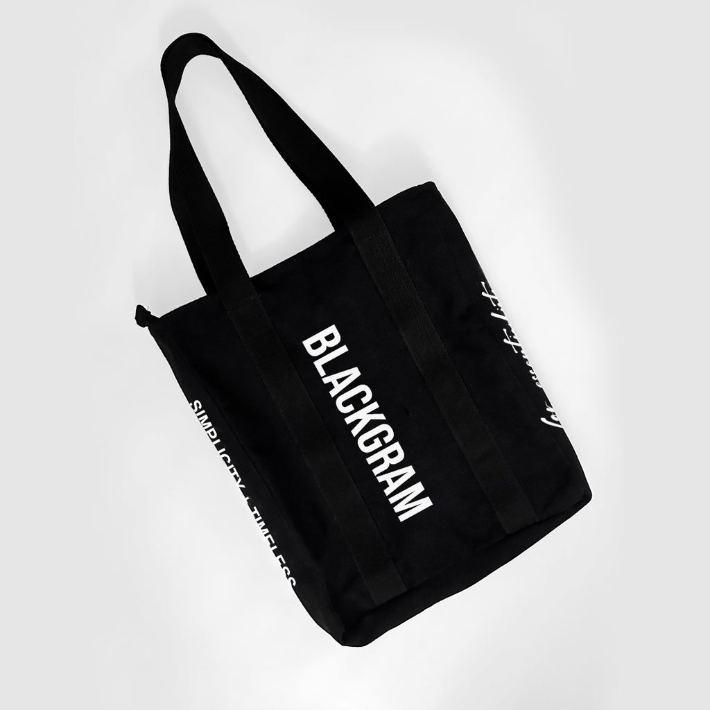 Zippered Tote Bag - Bold Print