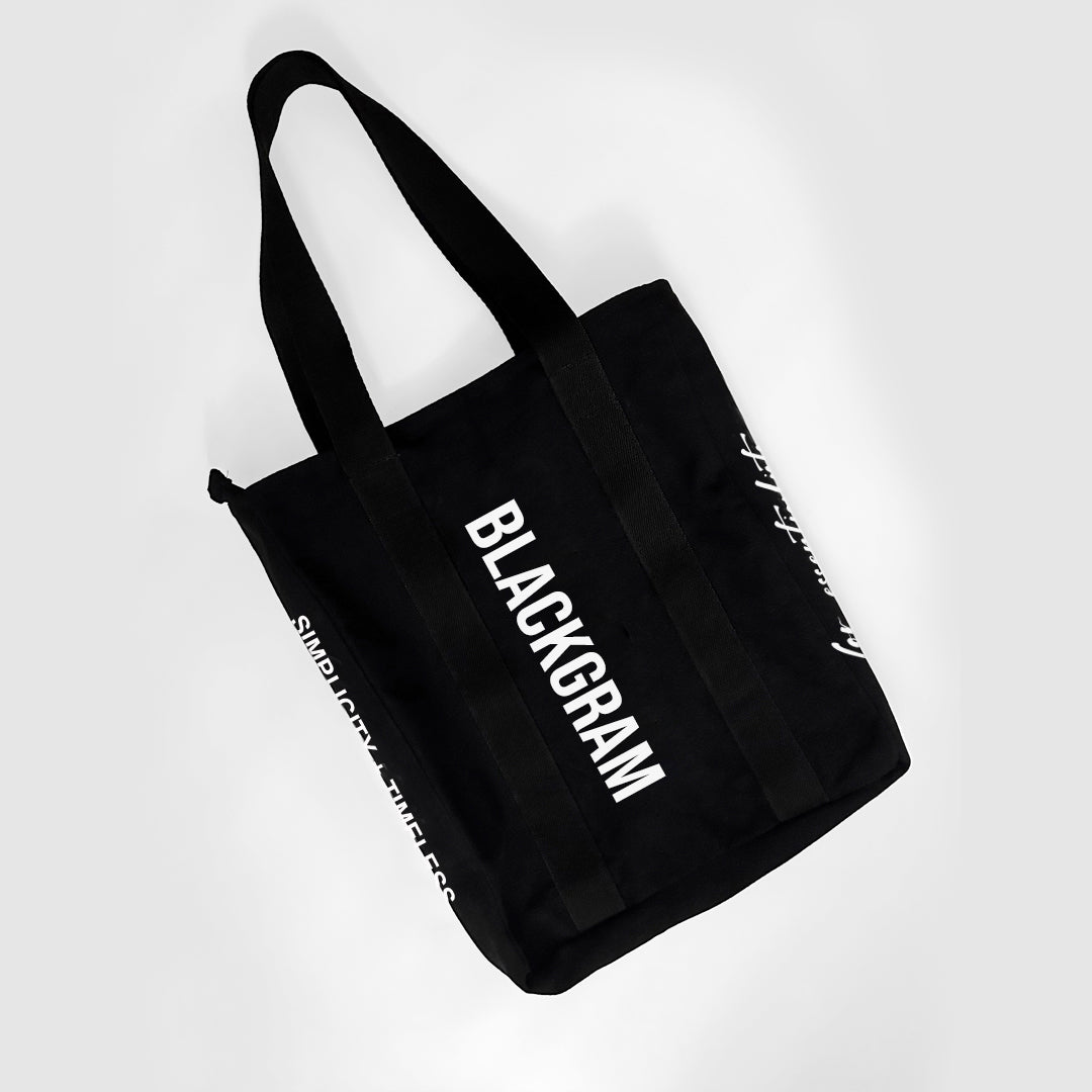 Zippered Tote Bag - Bold Print