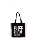 Blackgram Open Top Canvas Tote Bag Bold Print
